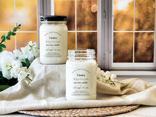 Violet Soy Wax Candle