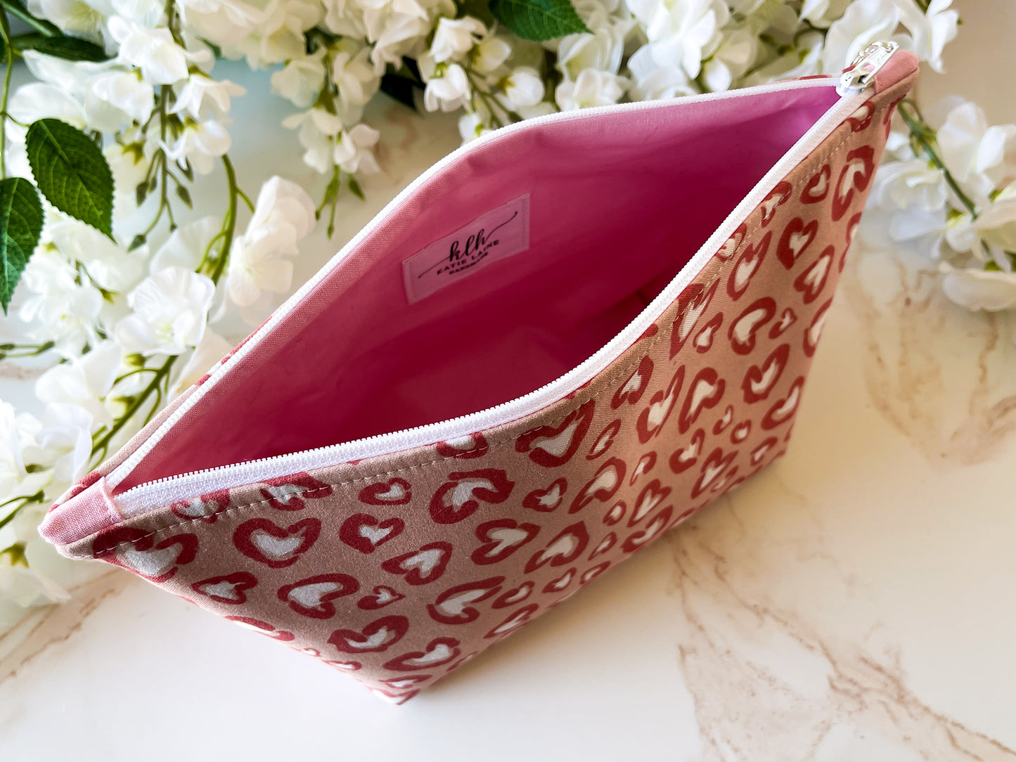 Wild Hearts Cosmetic Bag – Sweet & Wild Collection Zipper Pouch