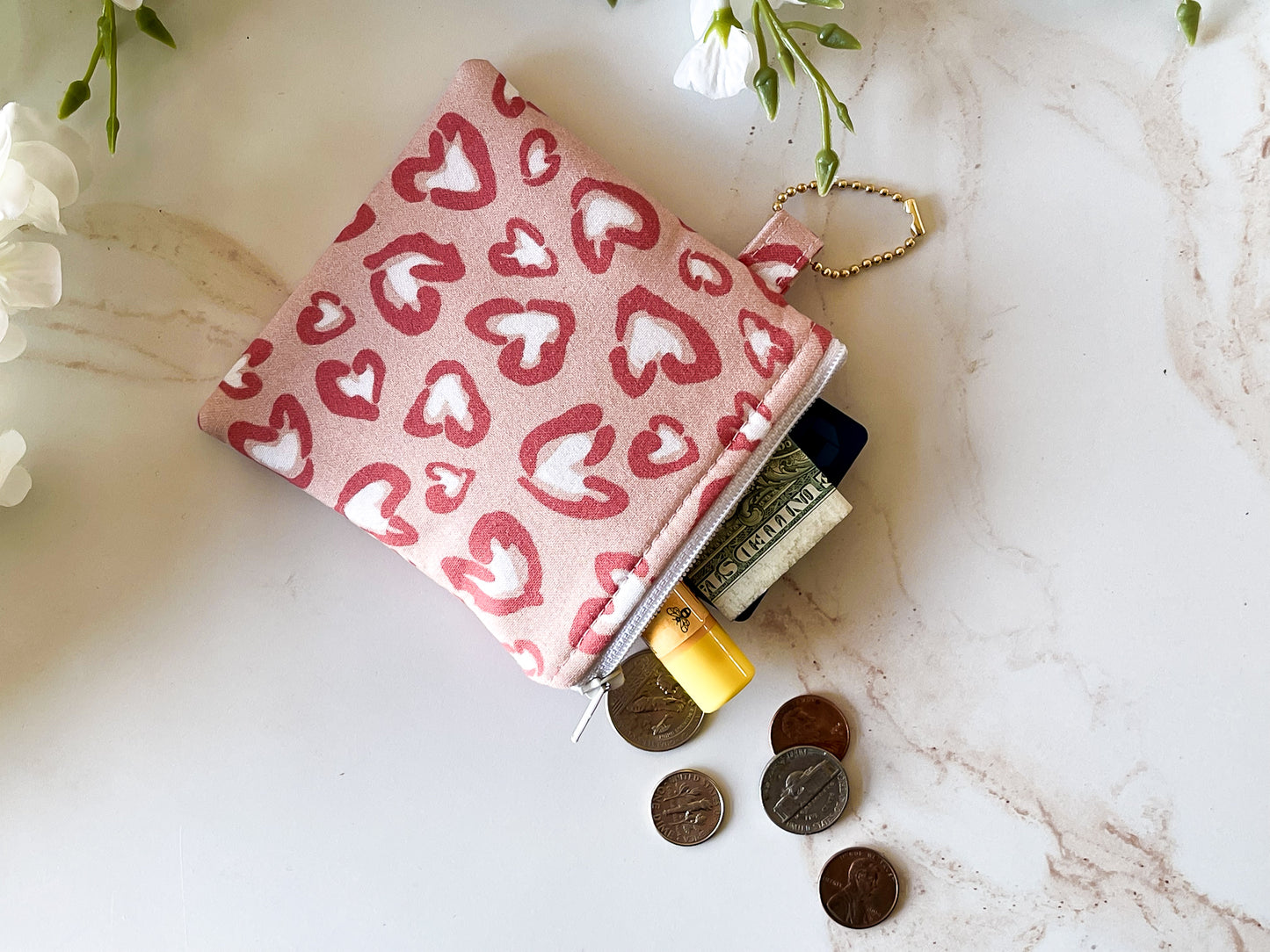 Wild Hearts Zipper Pouch & Wristlet Keychain Bundle – Sweet & Wild Collection