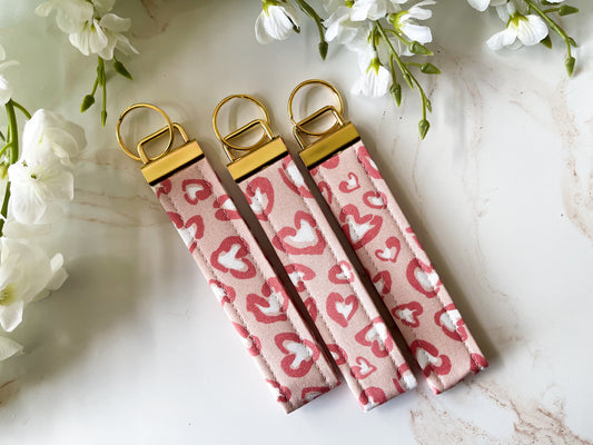 Wild Hearts Wristlet Keychain