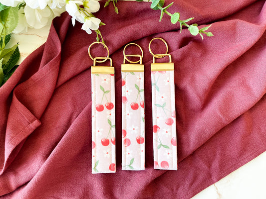 Sweet Cherries Wristlet Keychain – Sweet & Wild Collection (Classic or Mini Size)