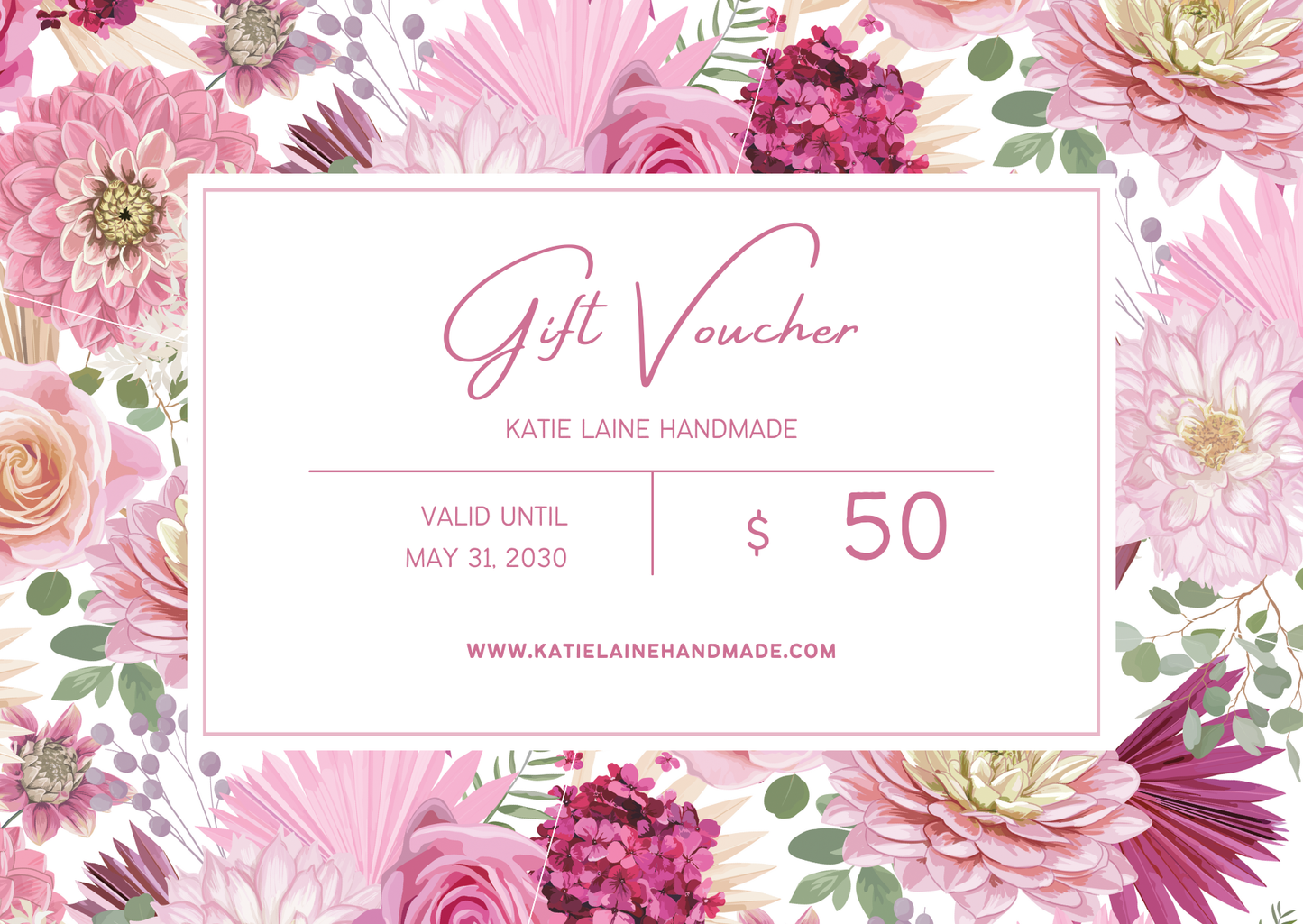 Katie Laine Handmade Gift Card