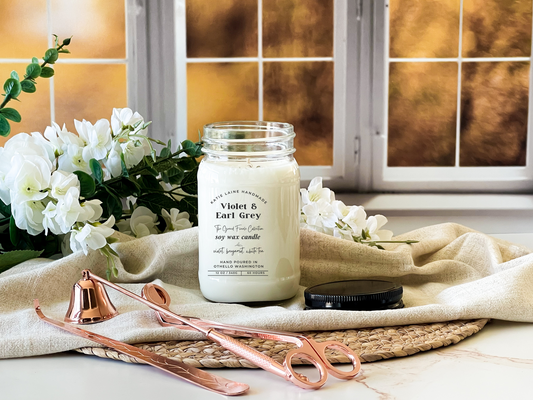 Violet & Earl Grey Soy Wax Candle