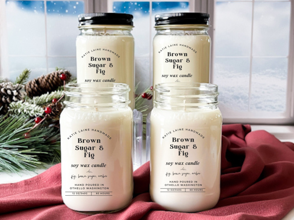 Brown Sugar & Fig Soy Wax Candle