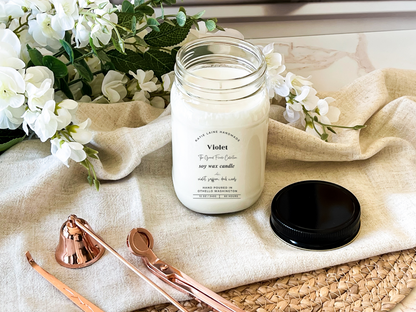 Violet Soy Wax Candle