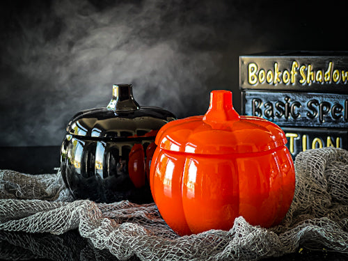 Ceramic Pumpkin Candle — 14 oz (Vanilla Pumpkin • Harvest Moon)