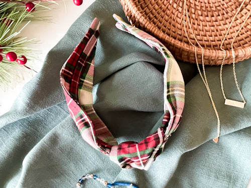Classic Tartan Plaid Knot Headband – Timeless & Stylish Hair Accessory