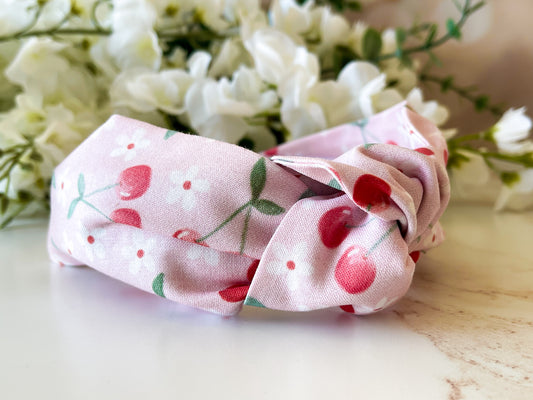 Sweet Cherries Knot Headband – Sweet & Wild Collection Hair Accessory