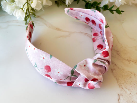 Sweet Cherries Knot Headband – Sweet & Wild Collection Hair Accessory