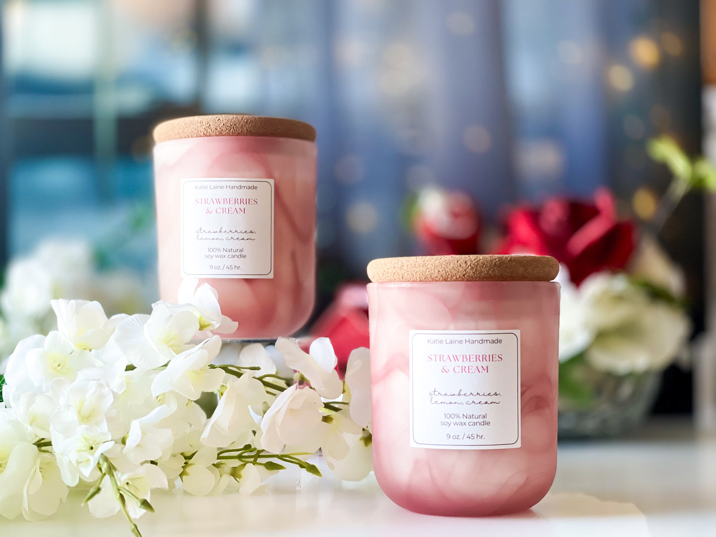 Strawberries & Cream Soy Wax Candle