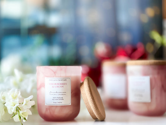 Strawberries & Cream Soy Wax Candle
