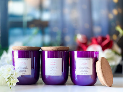 Plum Velvet Soy Wax Candle