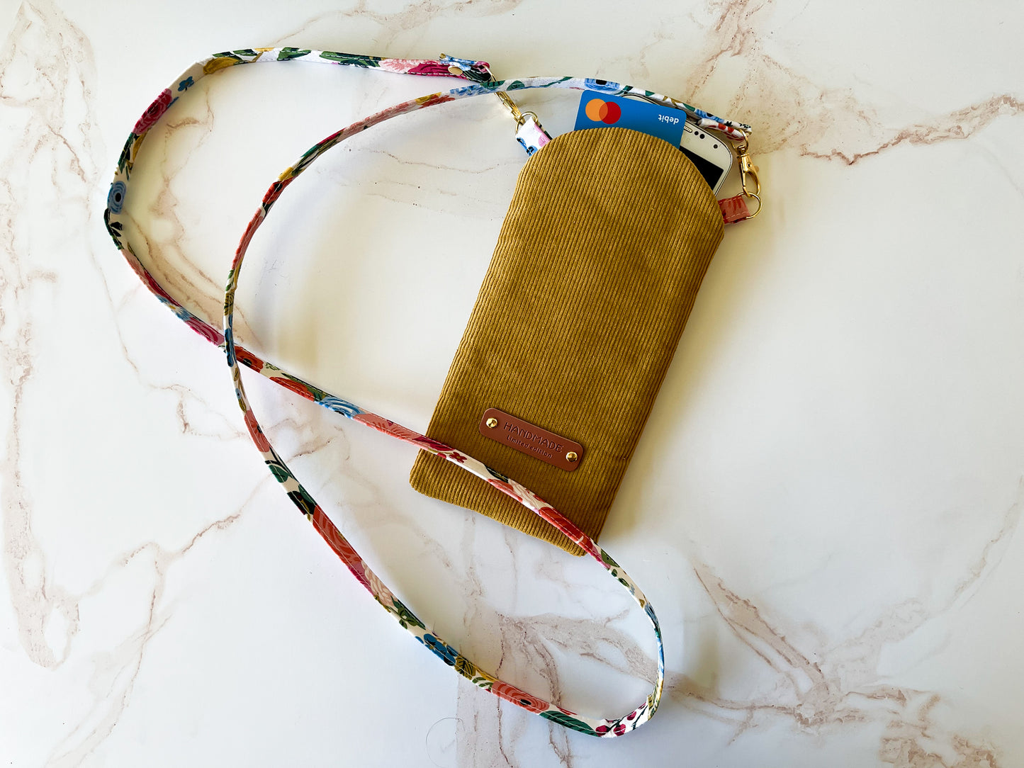 Mustard Corduroy Phone Sling | The Corduroy Collection