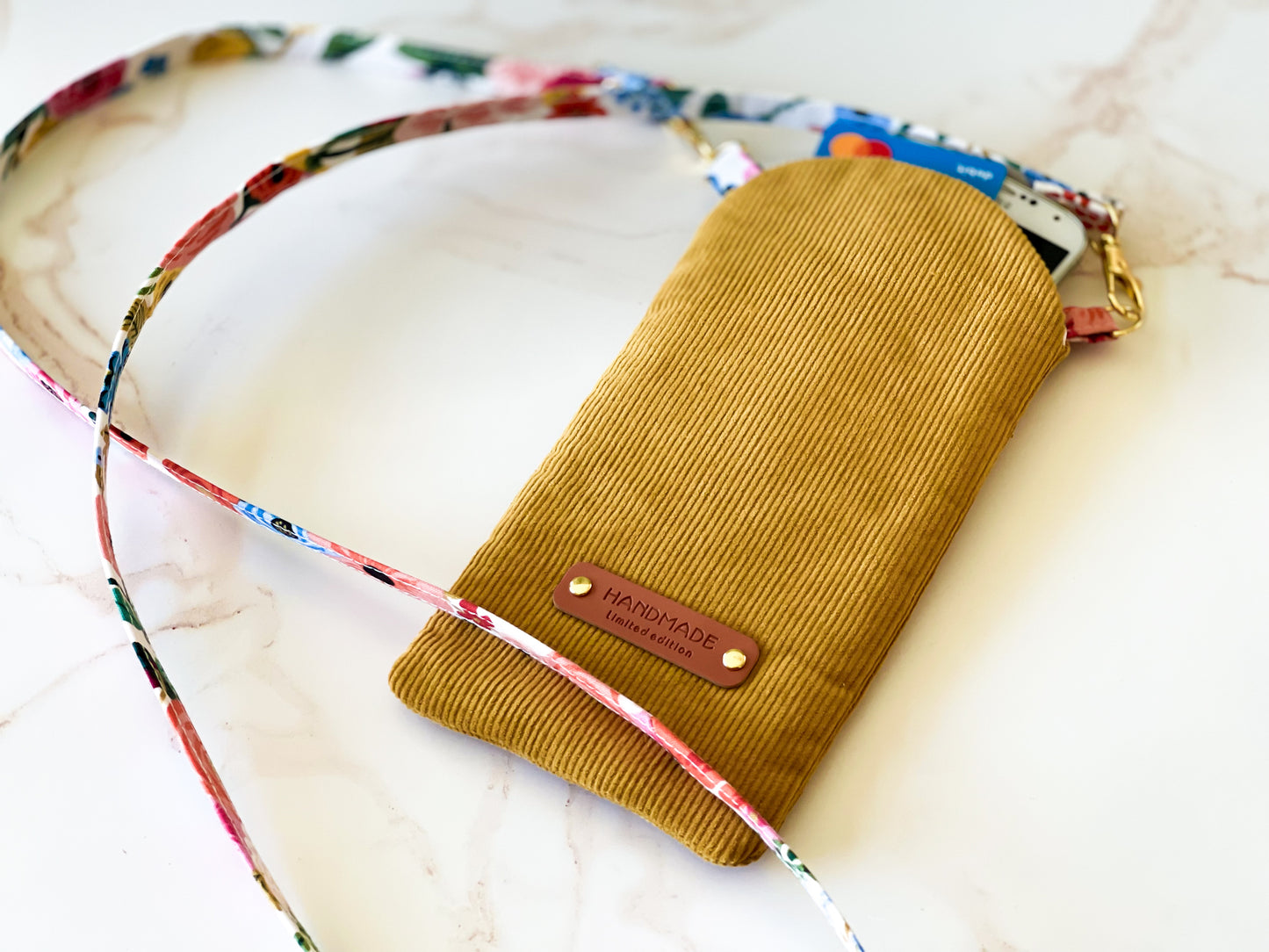 Mustard Corduroy Phone Sling | The Corduroy Collection
