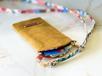 Mustard Corduroy Phone Sling | The Corduroy Collection