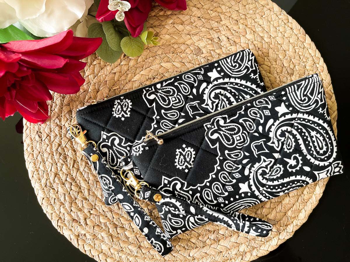 Quilted Wristlet Pouch — The Diplomat