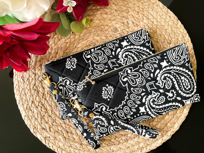 Quilted Wristlet Pouch — The Diplomat