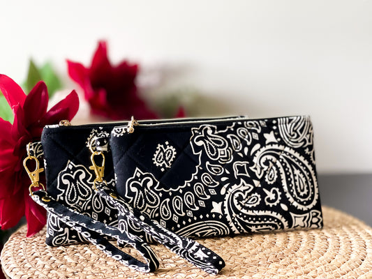 Quilted Wristlet Pouch — The Diplomat