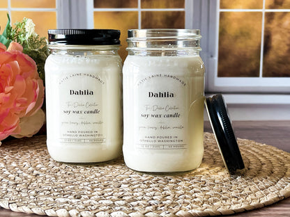 Dahlia Soy Wax Candle