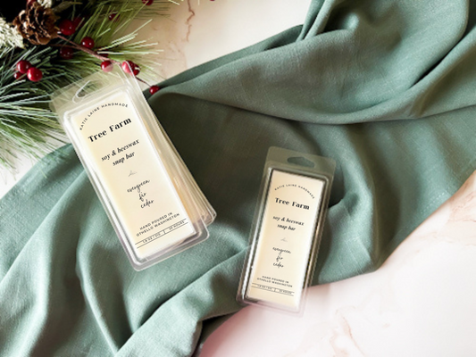 Tree Farm Soy Wax Candle or Beeswax Blend Wax Melt – Fresh Evergreen Scent