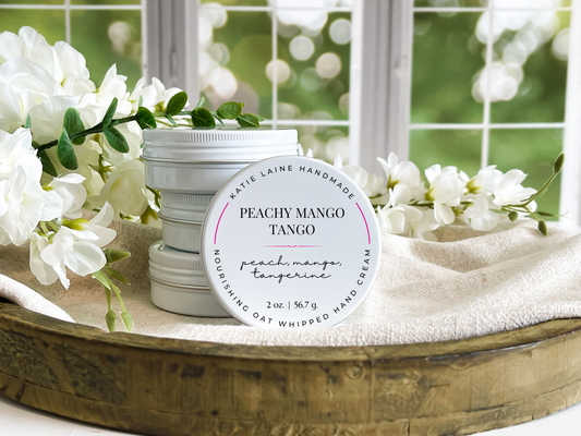 Peachy Mango Tango Hand Cream – Whipped Oat Lotion for Soft, Hydrated Skin